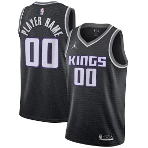 Sacramento Trendy Kings Jordan Brand Swingman Custom Jersey Statement Edition Black Ideal for Collectors