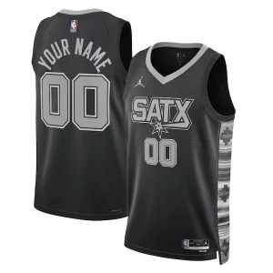 San Antonio Spurs Jordan Brand Unisex 2022/23 Swingman Custom Chic Jersey Statement Edition Black for Basketball Enthusiasts