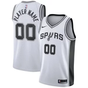 San Antonio Spurs Nike 2020/21 Swingman Custom Jersey Association Edition White Gorgeous Great for Fans