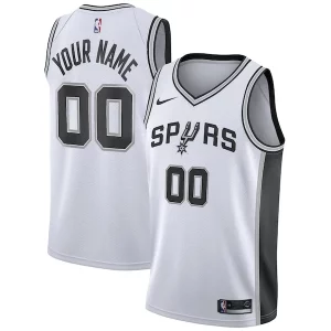 San Antonio Spurs Nike Custom Unique Swingman Jersey White Association Edition for Basketball Enthusiasts