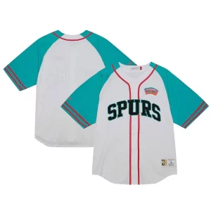 San Antonio Unique Spurs Practice Day Baseball Jersey White Perfect for Game Day