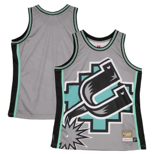 San Trendy Antonio Spurs Hardwood Classics Blown Out Fashion Jersey Gray Ideal for Collectors
