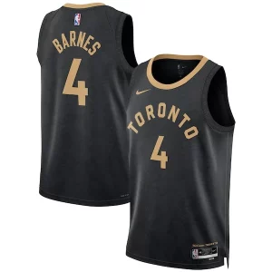 Scottie Barnes Toronto Raptors Nike Unisex 2022/23 Swingman Jersey City Edition Eye - catching Black Perfect for Game Day