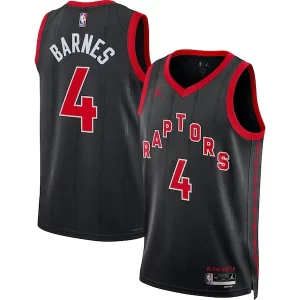 Scottie Barnes Toronto Raptors Trendy Jordan Brand Unisex Swingman Jersey Statement Edition Black Perfect for Game Day