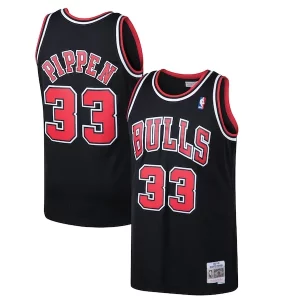 Scottie Pippen Chicago Bulls 1997/98 Hardwood Classics Swingman Jersey Stylish Black/White Perfect for Game Day