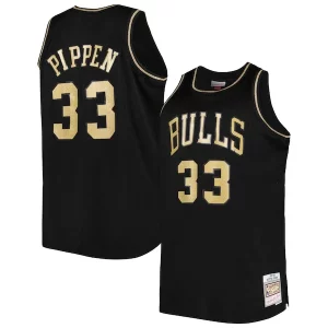 Scottie Pippen Chicago Bulls Big & Unique Tall Hardwood Classics 1997/98 Swingman Jersey Black Must - Have for Jerseys Lovers