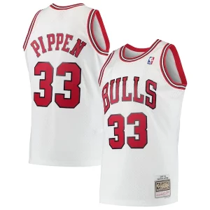 Scottie Pippen Chicago Bulls Hardwood Classics Swingman Jersey White/Black Eye - catching Must - Have for Jerseys Lovers