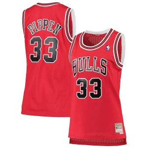 Scottie Pippen Chicago Bulls Women's 1997/98 Hardwood Trendy Classics Swingman Jersey Red Must - Have for Jerseys Lovers