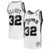 Sean Elliott San Antonio Spurs Premium 1998/99 Hardwood Classics Swingman Jersey White Ideal for Collectors