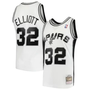 Sean Elliott San Antonio Spurs Premium 1998/99 Hardwood Classics Swingman Jersey White Ideal for Collectors