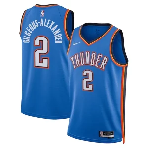 Shai Gilgeous Alexander Oklahoma Unique City Thunder Nike Unisex Swingman Replica Jersey Icon Edition Blue for Basketball Enthusiasts