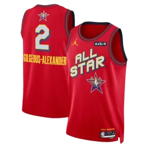 Shai Unique Gilgeous Alexander Nike Unisex 2025 NBA All Star Game Swingman Player Jersey Red Perfect for Game Day