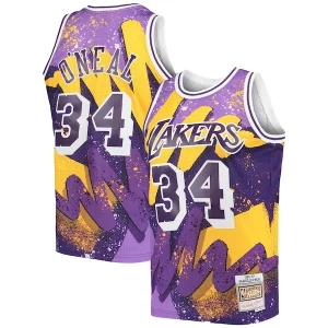 Shaquille O'Neal Los Angeles Lakers Hardwood Classics 1996/97 Hyper Hoops Swingman Gorgeous Jersey Purple Must - Have for Jerseys Lovers