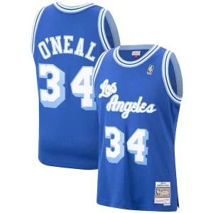 Shaquille O'Neal Los Angeles Lakers Premium Hardwood Classics Swingman Jersey Royal/Purple/Gold for Basketball Enthusiasts