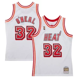 Shaquille O'Neal Miami Heat 2007/08 Hardwood Classics Swingman Trendy Jersey White Great for Fans