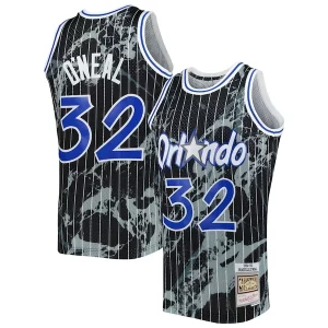 Shaquille O'Neal Orlando Magic 1994/95 Hardwood Classics Marble Swingman Jersey Eye - catching Black Must - Have for Jerseys Lovers