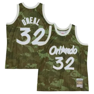 Shaquille O'Neal Orlando Magic Hardwood Classics 1994/95 Ghost Green Swingman Jersey Camo Premium Ideal for Collectors