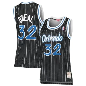 Shaquille O'Neal Orlando Magic Women's 1995/96 Hardwood Unique Classics Swingman Jersey Black for Basketball Enthusiasts