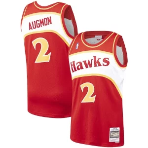 Stacey Augmon Atlanta Hawks 1991/92 Hardwood Classics Swingman Elegant Jersey Red Must - Have for Jerseys Lovers