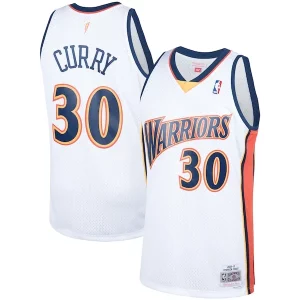 Stephen Curry Chic Golden State Warriors Hardwood Classics Swingman Jersey White Must - Have for Jerseys Lovers