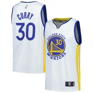 Stephen Curry Golden Elegant State Warriors Fast Break Replica Player Jersey Association Edition White Ideal for Collectors