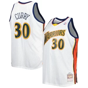 Stephen Curry Golden State Warriors Big & Tall Hardwood Classics 2008/09 Swingman Jersey Eye - catching White Perfect for Game Day