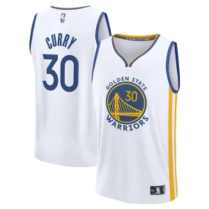 Stephen Curry Golden State Warriors Chic Youth Fast Break Replica Jersey Association Edition White Ideal for Collectors