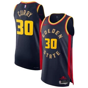 Stephen Curry Golden State Warriors Nike 2024/25 Authentic Player Jersey City Edition Gorgeous Navy Must - Have for Jerseys Lovers