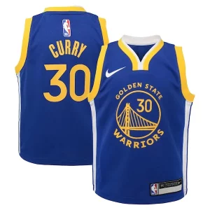 Stephen Curry Golden State Warriors Nike Preschool Chic Dri FIT Swingman Player Jersey Icon Edition Royal Ideal for Collectors