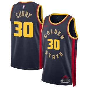 Stephen Curry Golden State Warriors Nike Unisex Chic 2024/25 Swingman Player Jersey City Edition Navy Perfect for Game Day