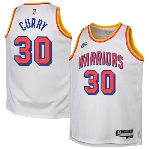 Stephen Curry Golden State Warriors Nike Youth 2024/25 Premium Swingman Jersey White Classic Edition Must - Have for Jerseys Lovers