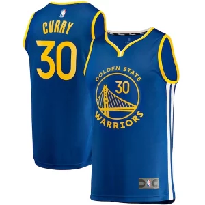 Stephen Curry Golden State Warriors Fast Break Gorgeous Replica Jersey Icon Edition Royal for Basketball Enthusiasts