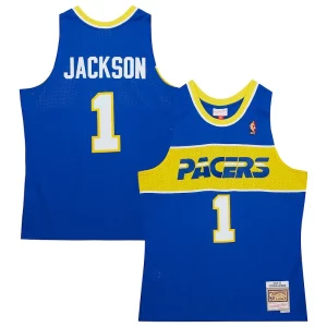 Stephen Jackson Indiana Pacers Chic Hardwood Classics Swingman Jersey Royal Ideal for Collectors