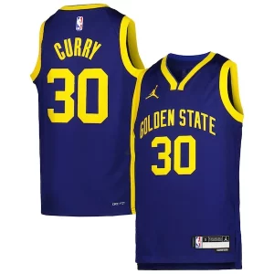 Stephen Trendy Curry Golden State Warriors Jordan Brand Youth Swingman Jersey Statement Edition Blue Must - Have for Jerseys Lovers