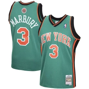 Stephon Marbury New York Knicks 2001/02 Hardwood Eye - catching Classics Swingman Jersey Green Ideal for Collectors