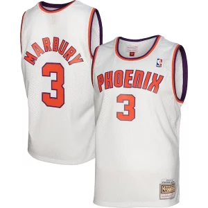 Stephon Marbury Phoenix Suns 2001/02 Hardwood Unique Classics Swingman Jersey White Must - Have for Jerseys Lovers