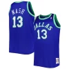 Steve Nash Dallas Mavericks Big & Tall Hardwood Classics 1998/99 Swingman Trendy Jersey Blue Great for Fans
