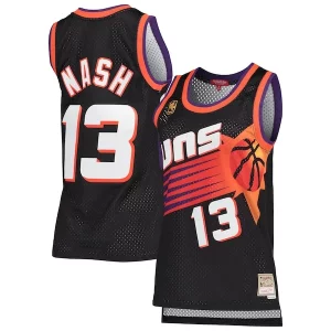 Steve Nash Phoenix Stylish Suns Women's Hardwood Classics Swingman Jersey Black Ideal for Collectors