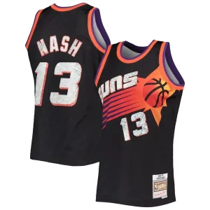 Steve Nash Phoenix Suns 1996/97 Hardwood Classics NBA 75th Chic Anniversary Diamond Swingman Jersey Black Must - Have for Jerseys Lovers