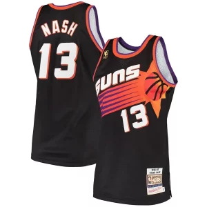 Steve Nash Phoenix Suns 1996/97 Premium Hardwood Classics Authentic Jersey Black for Basketball Enthusiasts