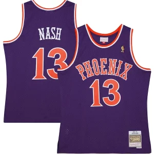 Steve Premium Nash Phoenix Suns 2001/02 Hardwood Classics Swingman Jersey Purple/White for Basketball Enthusiasts