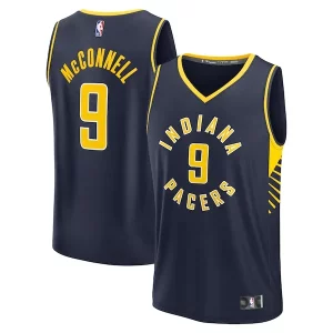 T.J. McConnell Indiana Pacers Fast Break Stylish Replica Player Jersey Icon Edition Navy for Basketball Enthusiasts