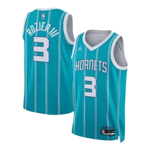 Terry Rozier Charlotte Hornets Jordan Brand Premium Unisex Swingman Jersey Icon Edition Teal Perfect for Game Day