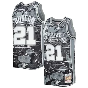 Tim Duncan San Antonio Spurs 1998/99 Hardwood Classics Lunar New Year Elegant Swingman Jersey Silver Ideal for Collectors