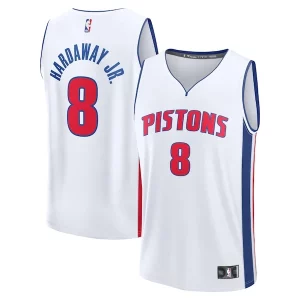 Tim Hardaway Jr. Detroit Pistons Fast Break Replica Trendy Player Jersey Association Edition White for Basketball Enthusiasts
