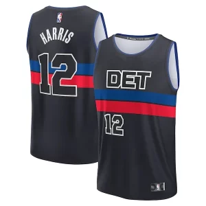 Tobias Harris Detroit Pistons Youth Fast Break Player Chic Jersey Statement Edition Black Ideal for Collectors