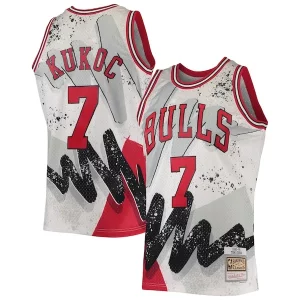 Toni Kukoc Chicago Bulls Hardwood Classics 1995/96 Fabulous Hyper Hoops Swingman Jersey White Ideal for Collectors