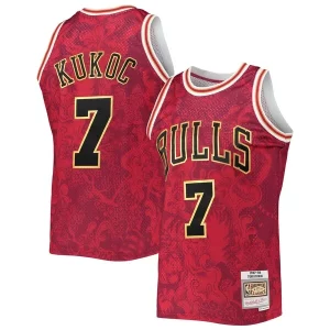 Toni Kukoc Chicago Bulls Hardwood Classics 1997/98 Lunar Chic New Year Swingman Jersey Red for Basketball Enthusiasts