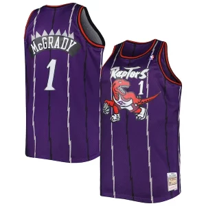 Tracy McGrady Toronto Raptors Big Stylish & Tall Hardwood Classics 1998/99 Swingman Jersey Purple Perfect for Game Day