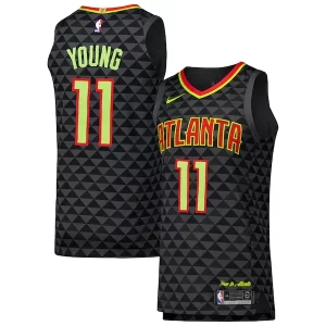 Trae Unique Young Atlanta Hawks Nike Authentic Player Jersey Icon Edition Black Ideal for Collectors